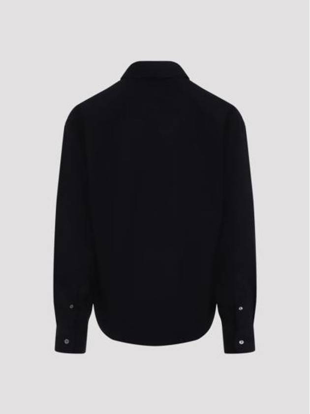 De Coeur Boxy Fit Long Sleeve Shirt Navy - AMI - BALAAN 3