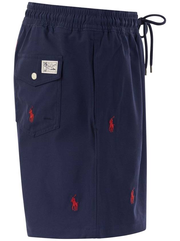 Red Pony Logo Traveler Shorts Navy - POLO RALPH LAUREN - BALAAN 4