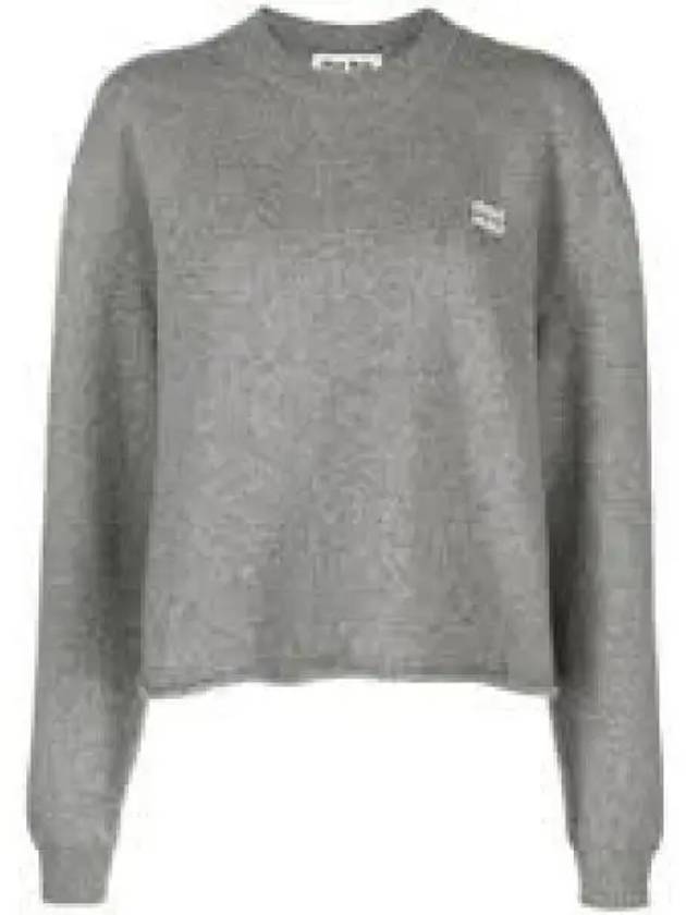 Wool Cashmere Knit Top Grey - MIU MIU - BALAAN 2