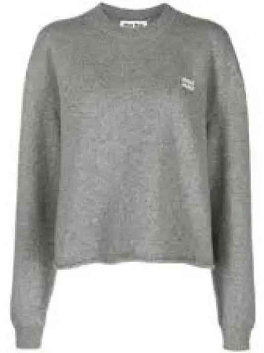 Wool Cashmere Knit Top Grey - MIU MIU - BALAAN 2