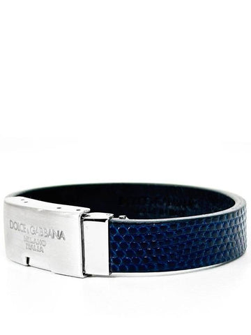 OS DG Men s Calfskin Plate Bracelet - DOLCE&GABBANA - BALAAN 1