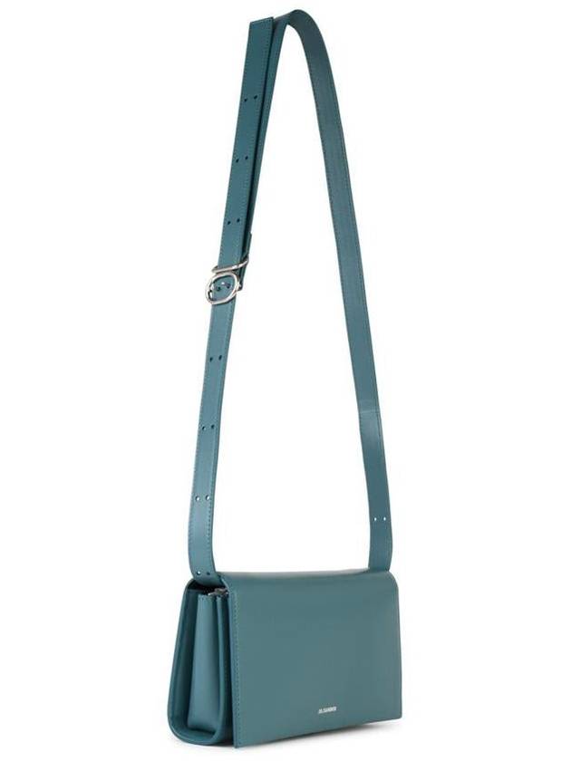 Jil Sander 'All Day Buckle' Blue Leather Bag - JIL SANDER - BALAAN 2