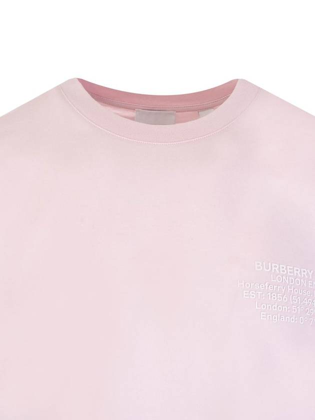 short sleeve t-shirt pink - BURBERRY - BALAAN 4