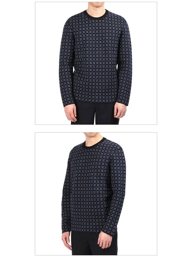 Geometric crew neck knit PO0029P16 2510 - LANVIN - BALAAN 2