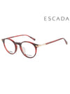 Glasses Frame VES A86F 0GG3 Round Titanium Men Women - ESCADA - BALAAN 1