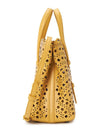 Mina 20 Vienne Wave Lux Calfskin Tote Bag Yellow - ALAIA - BALAAN 4