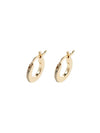 Pave Huggie Earrings Gold - COACH - BALAAN 11