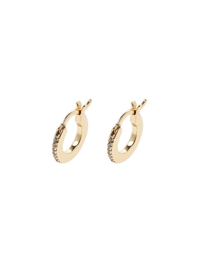 Pave Huggie Earrings Gold - COACH - BALAAN 11