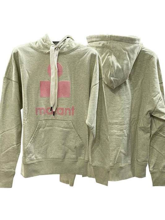 MANSEL Logo Overfit Hoodie Light Yellow Powder SW0001FA A1M07E LYPO - ISABEL MARANT ETOILE - BALAAN 2