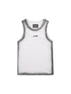 Runway Spray Logo Recycled Sleeveless White - ULKIN - BALAAN 1