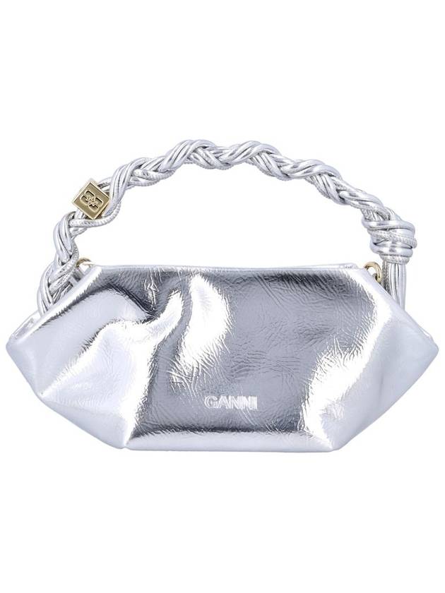 Bou Mini Tote Bag Silver - GANNI - BALAAN 5