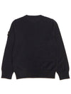 Kids Patch Virgin Wool Sweatshirt Navy - STONE ISLAND - BALAAN 3