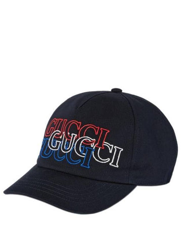 Embroidery Base Ball Cap Black - GUCCI - BALAAN 1