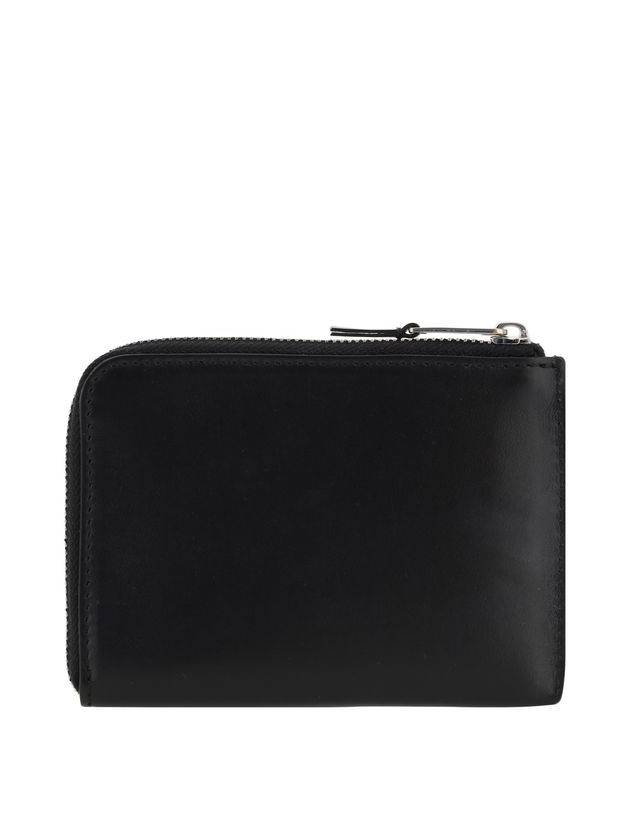 Logo Printed Zipped Card Wallet Black - PALM ANGELS - BALAAN 3