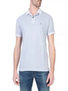 Wappen Cotton Short Sleeve Polo Shirt Sky Blue - STONE ISLAND - BALAAN 2