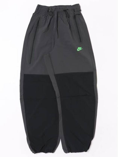 Tech Woven Open Hem Straight Pants Anthracite - NIKE - BALAAN 2