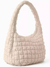 Quilted Oversized Shoulder Bag Beige - COS - BALAAN 4