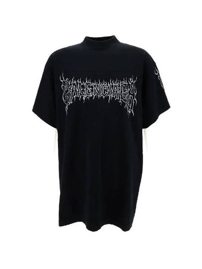 Darkwave Cotton Short Sleeve T-Shirt Black - BALENCIAGA - BALAAN 2