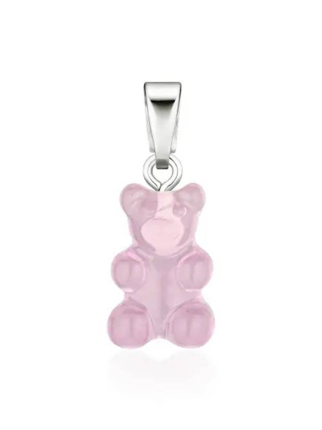 NOSTALGIA BEAR BUBBLEGUM CLASSIC CONNECTOR SILVER WOMEN'S CHARM - CRYSTAL HAZE - BALAAN 2