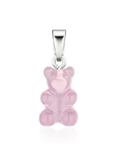 NOSTALGIA BEAR BUBBLEGUM CLASSIC CONNECTOR SILVER WOMEN'S CHARM - CRYSTAL HAZE - BALAAN 1