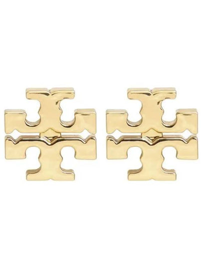 Logo Stud Earrings Gold - TORY BURCH - BALAAN 2