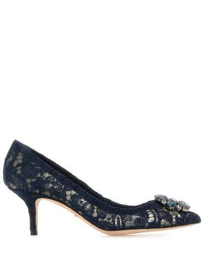 Brooch Lace Rainbow Pumps Heel Blue - DOLCE&GABBANA - BALAAN 2