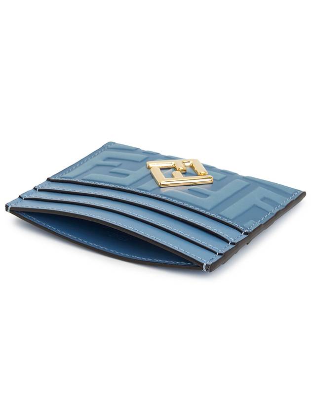 Diamond FF Logo Card Wallet Blue - FENDI - BALAAN 5