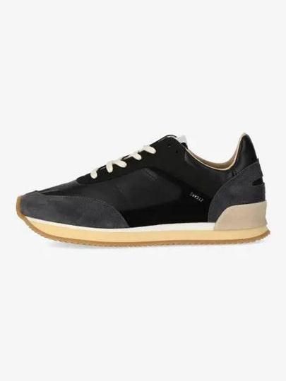 Men's Dash Nappa Suede Low Top Sneakers Black Clay - SPALWART - BALAAN 2