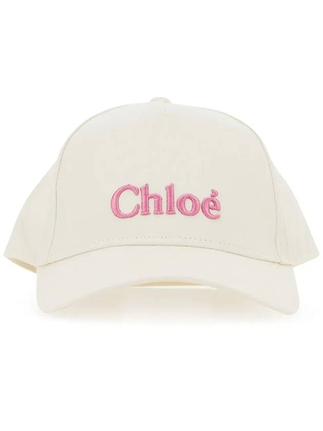 Kids Logo Embroidered Cap Light Pink C20049 117 - CHLOE - BALAAN 1