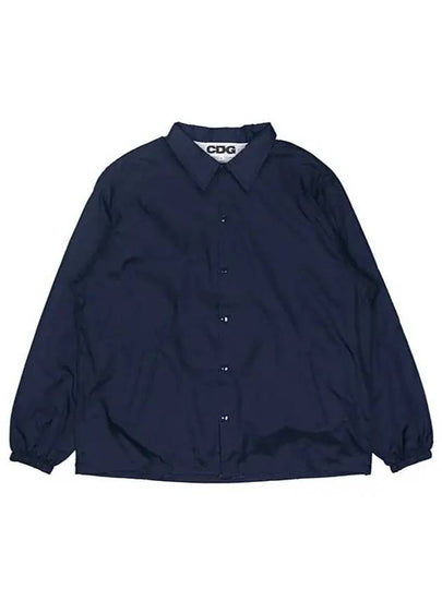 CDG back logo coach jacket navy - COMME DES GARCONS - BALAAN 2