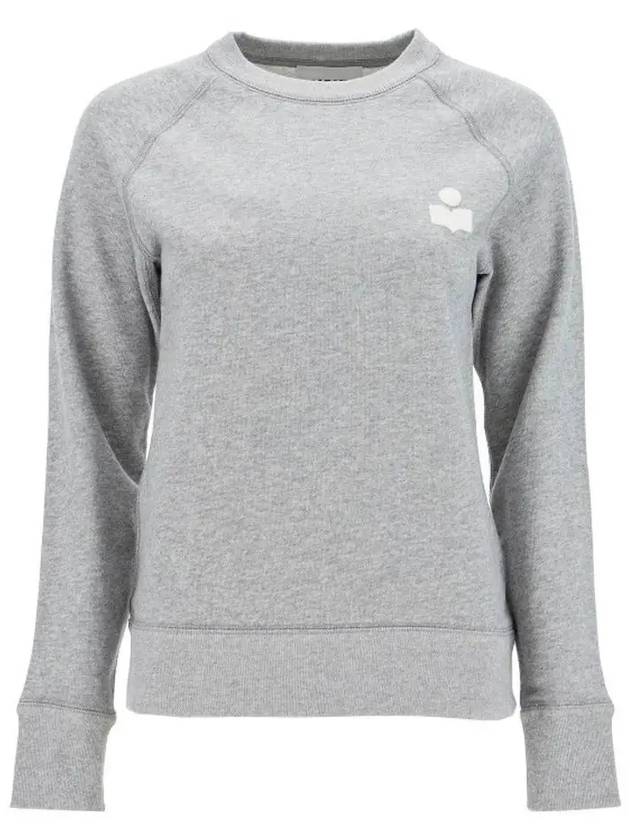 Mila Logo Cotton Sweatshirt Grey White - ISABEL MARANT - BALAAN 2