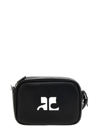 Reedition Camera Leather Cross Bag Black - COURREGES - BALAAN 1