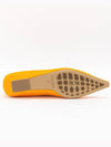 Women's Pointed Toe Flats Orange - BOTTEGA VENETA - BALAAN 3