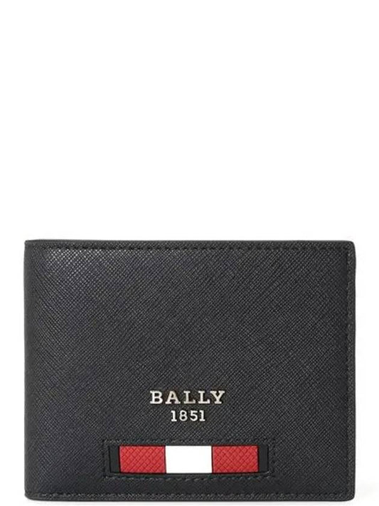 Baby Brasai Leather Half Wallet Black - BALLY - BALAAN 2