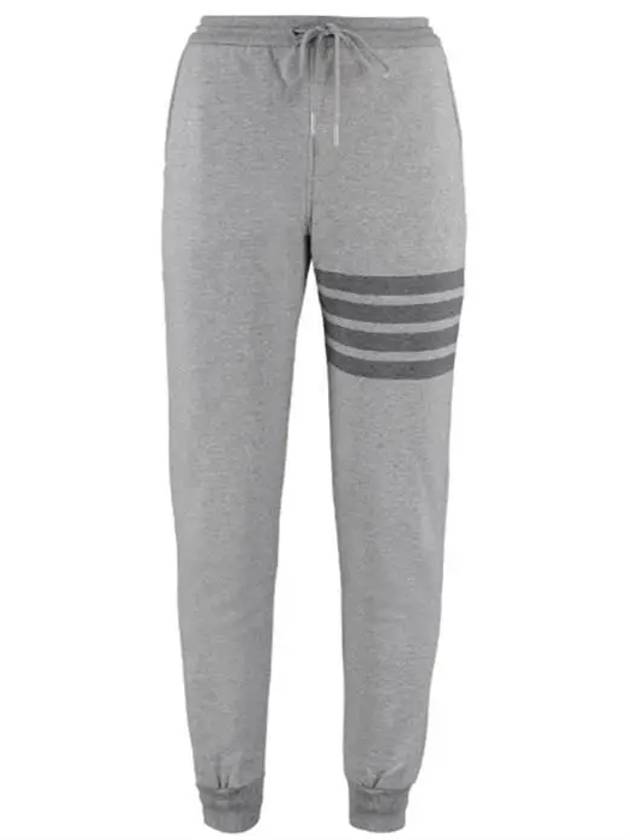 Men's Diagonal Loop Back Track Pants Medium Grey - THOM BROWNE - BALAAN 2