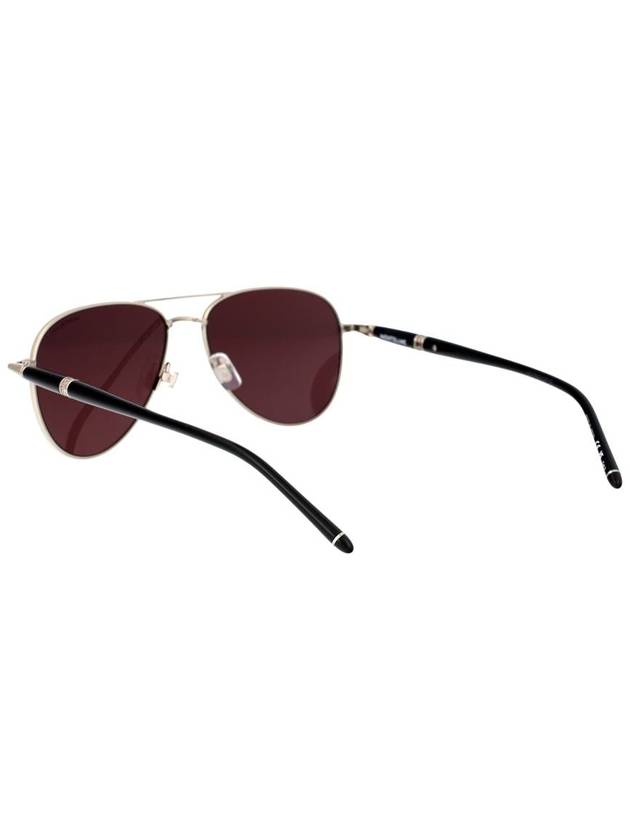 Sunglasses MB0345S 002 SILVER BLACK VIOLET - MONTBLANC - BALAAN 5