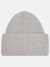 Large Face Patch Beanie Light Gray Unisex - ACNE STUDIOS - BALAAN 5