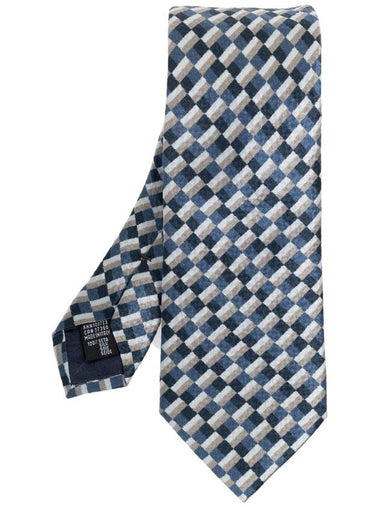 Giorgio Armani Silk Tie, Men's, Navy Blue - GIORGIO ARMANI - BALAAN 1