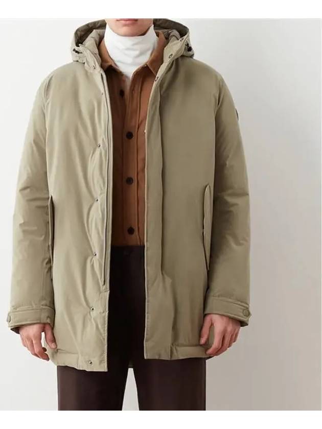 Le Logo Patch Hooded Down Parka Beige - COLMAR - BALAAN 3