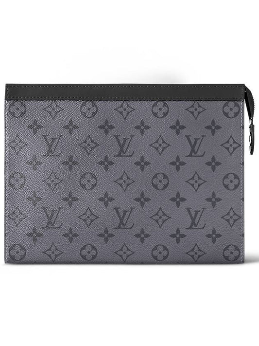 Monogram Eclipse Reverse Pochette Voyage MM Pouch Bag Grey - LOUIS VUITTON - BALAAN 2