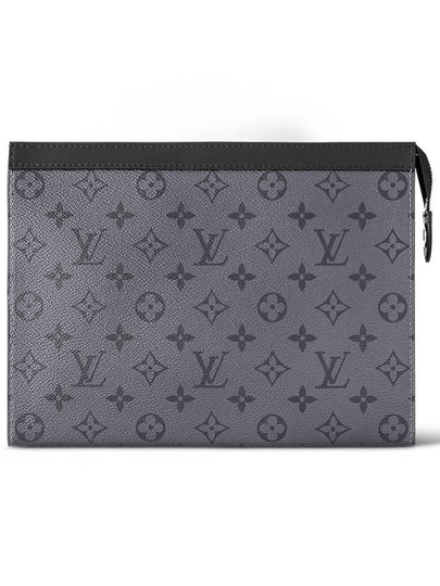 Monogram Eclipse Reverse Pochette Voyage MM Pouch Bag Grey - LOUIS VUITTON - BALAAN 2