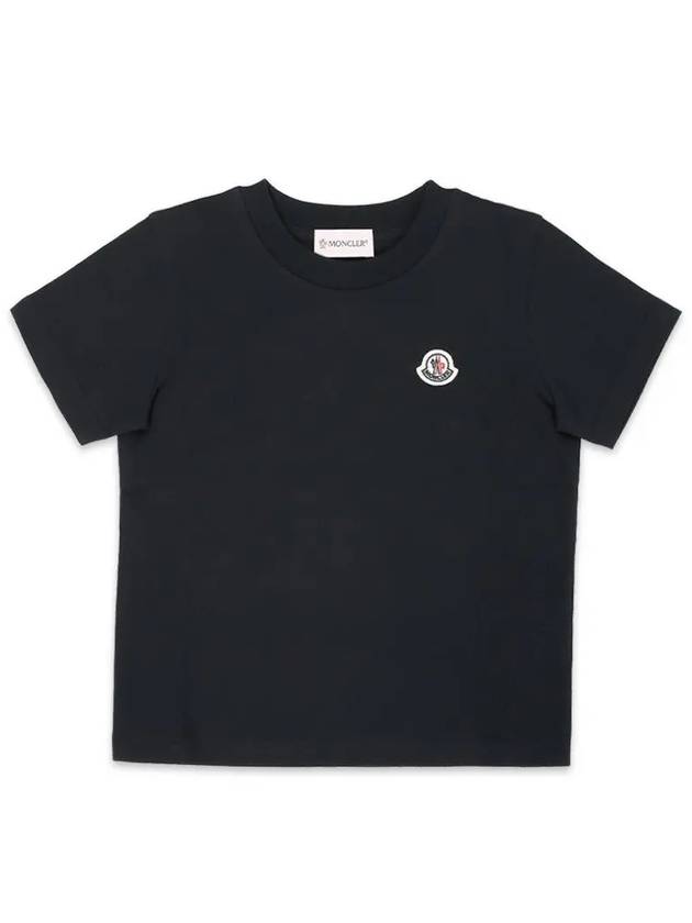 Kids Logo Patch Short Sleeve Black 8C00018 83907 999 8 10A - MONCLER - BALAAN 2