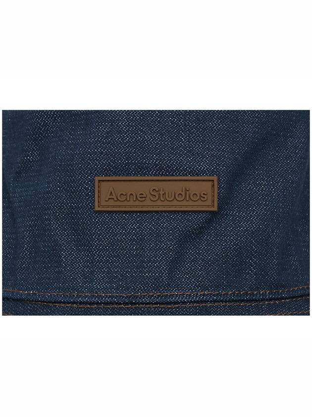 Logo Patch Denim Bucket Hat Indigo Blue - ACNE STUDIOS - BALAAN 5