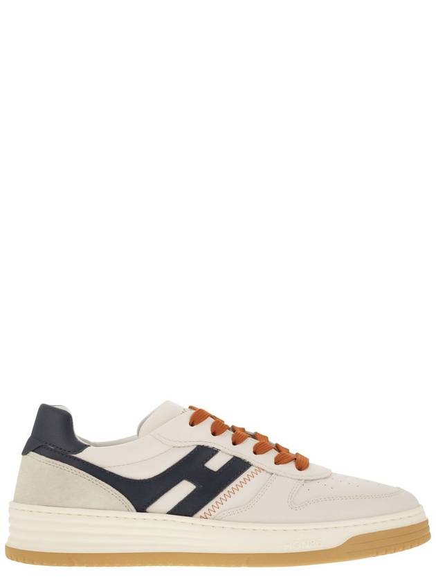 Hyperlight Leather Low Top Sneakers White Blue - HOGAN - BALAAN 2