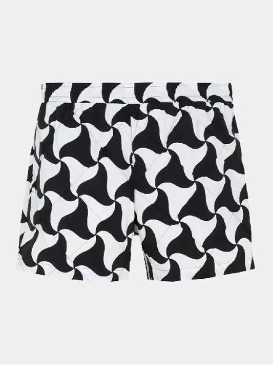 Pattern Print Swim Shorts White Black - BOTTEGA VENETA - BALAAN 2