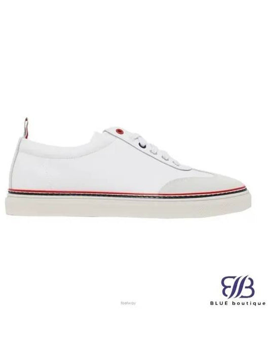 RWB Cupsole Rubber Calfskin Trainer Sneakers White - THOM BROWNE - BALAAN 2