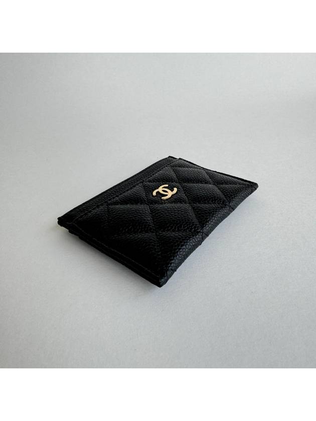 Classic card slot caviar black gold AP0213 - CHANEL - BALAAN 5