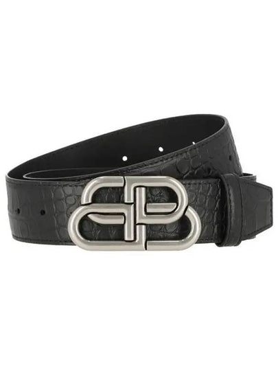 BB Logo Buckle Belt Black - BALENCIAGA - BALAAN 2