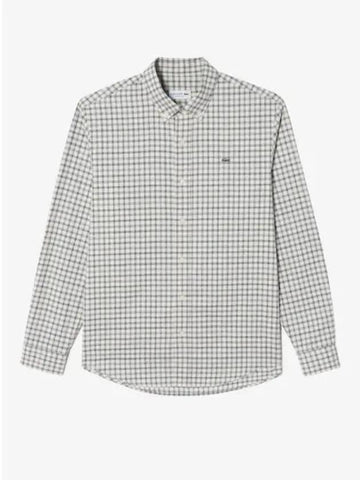 Men s Flannel Grid Shirt CH701E 54N 70V Domestic Product GQ2N24082229816 - LACOSTE - BALAAN 1