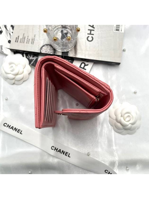 Classic snap wallet pink caviar AP0232 - CHANEL - BALAAN 7